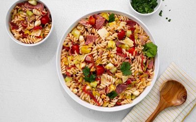 Gluten-Free Grinder Pasta Salad With Mountain High Organics Quinoa Pasta